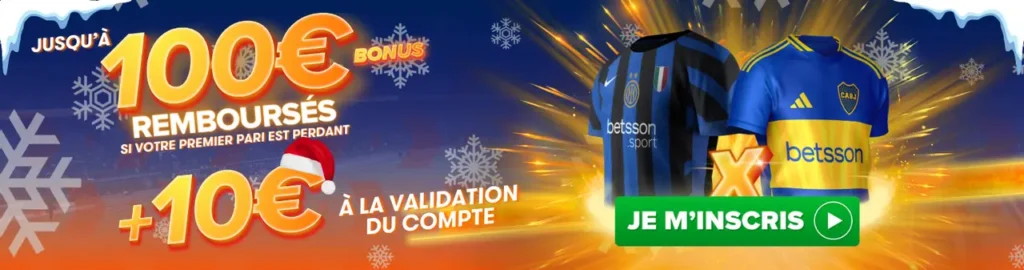 Fino a 100€ di bonus rimborsati BETSSON CASINO